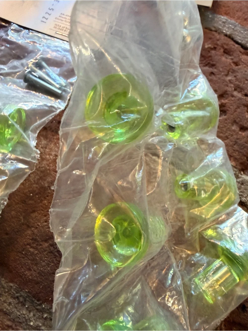 IKEA Lime Green Cabinet Pull Handles - Pack of Metal Drawer Pulls
